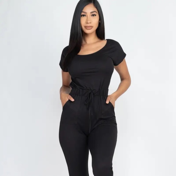 Off-the-Shoulder Jumpsuit - Picture 1 of 8